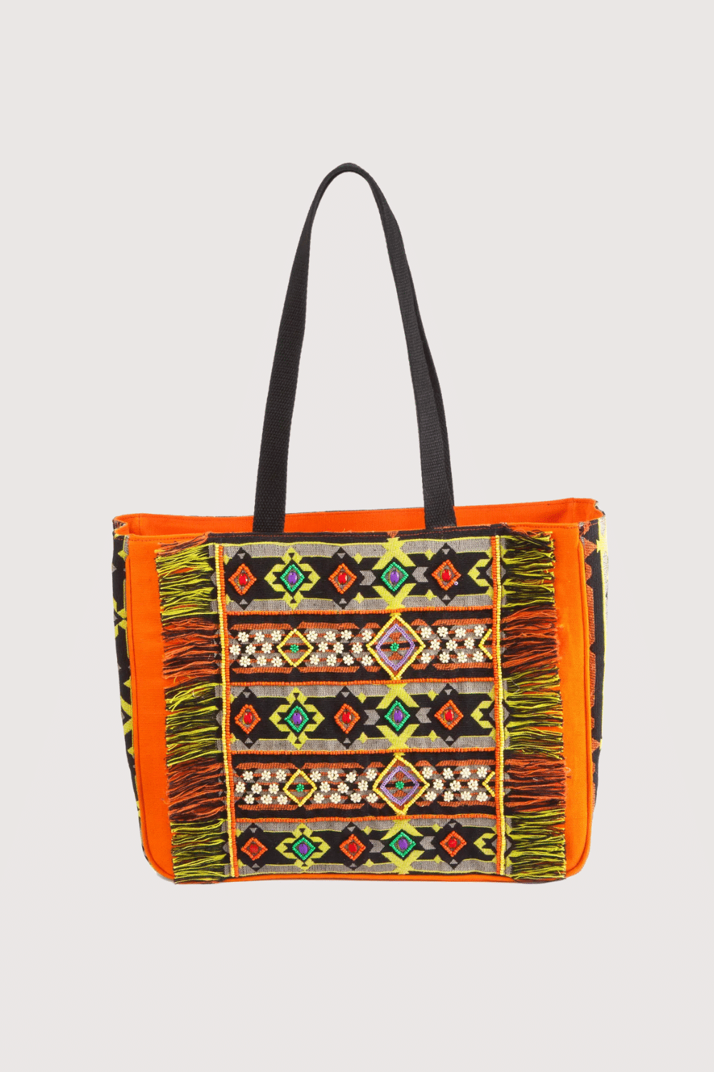 Uto-Aztecan Inspired Beaded Beach Tote