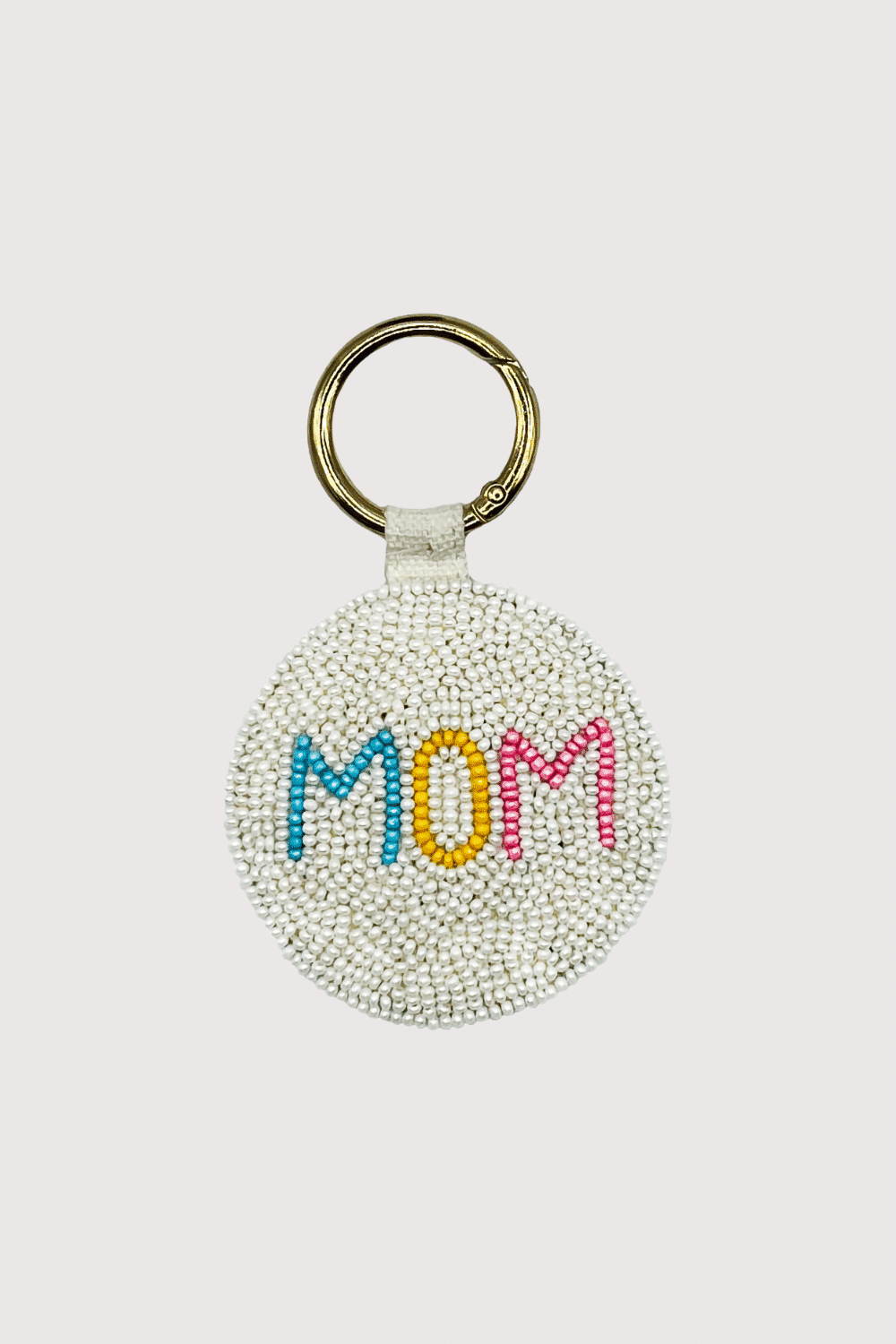 Mom Beaded Keychain