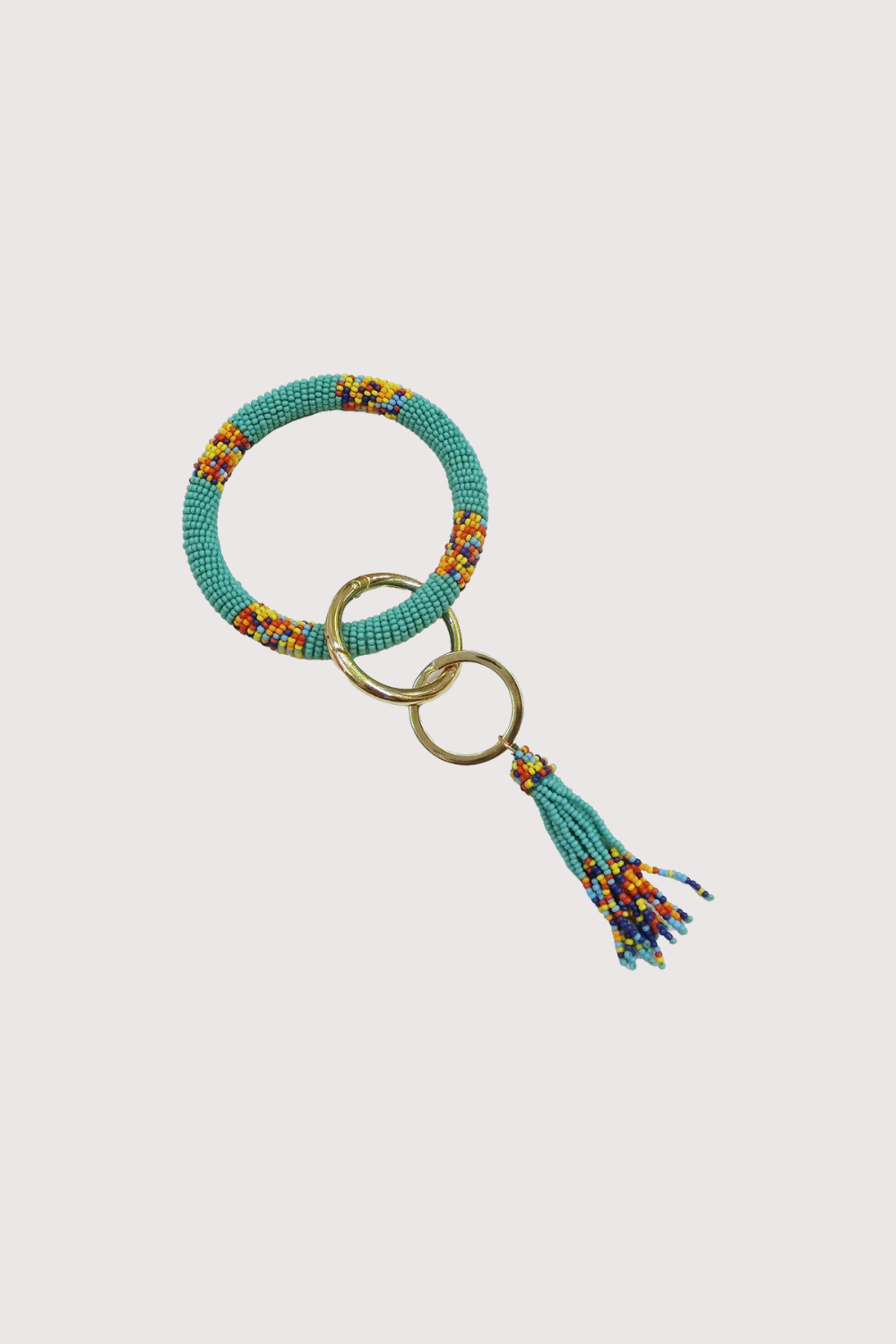 Multi Color & Turquoise Bracelet Keychain