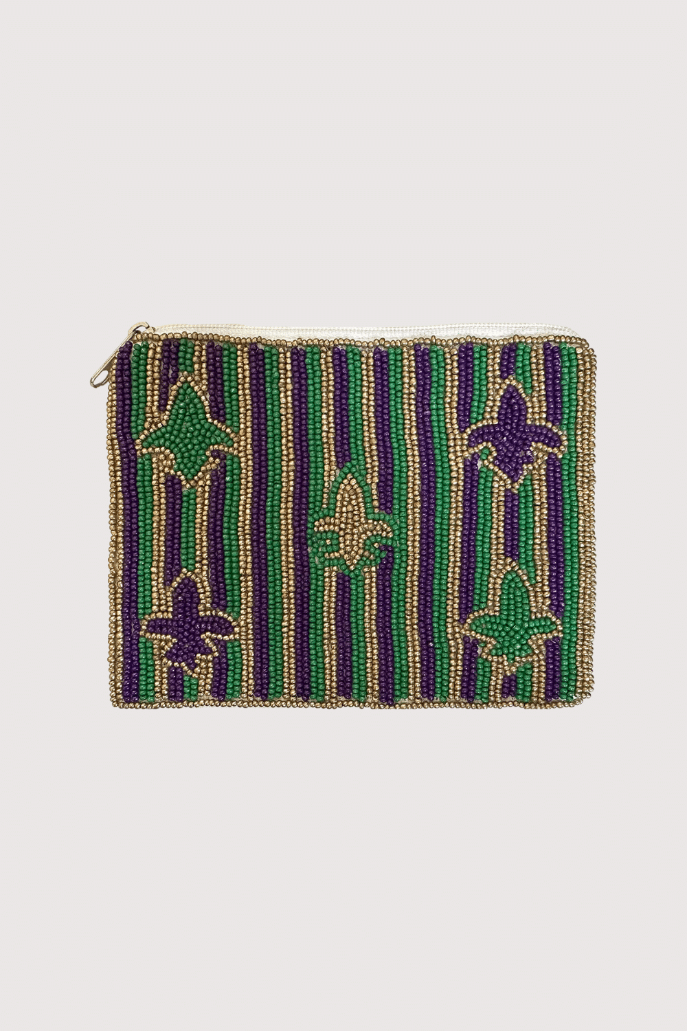 Mardi Gras Beaded Pouch
