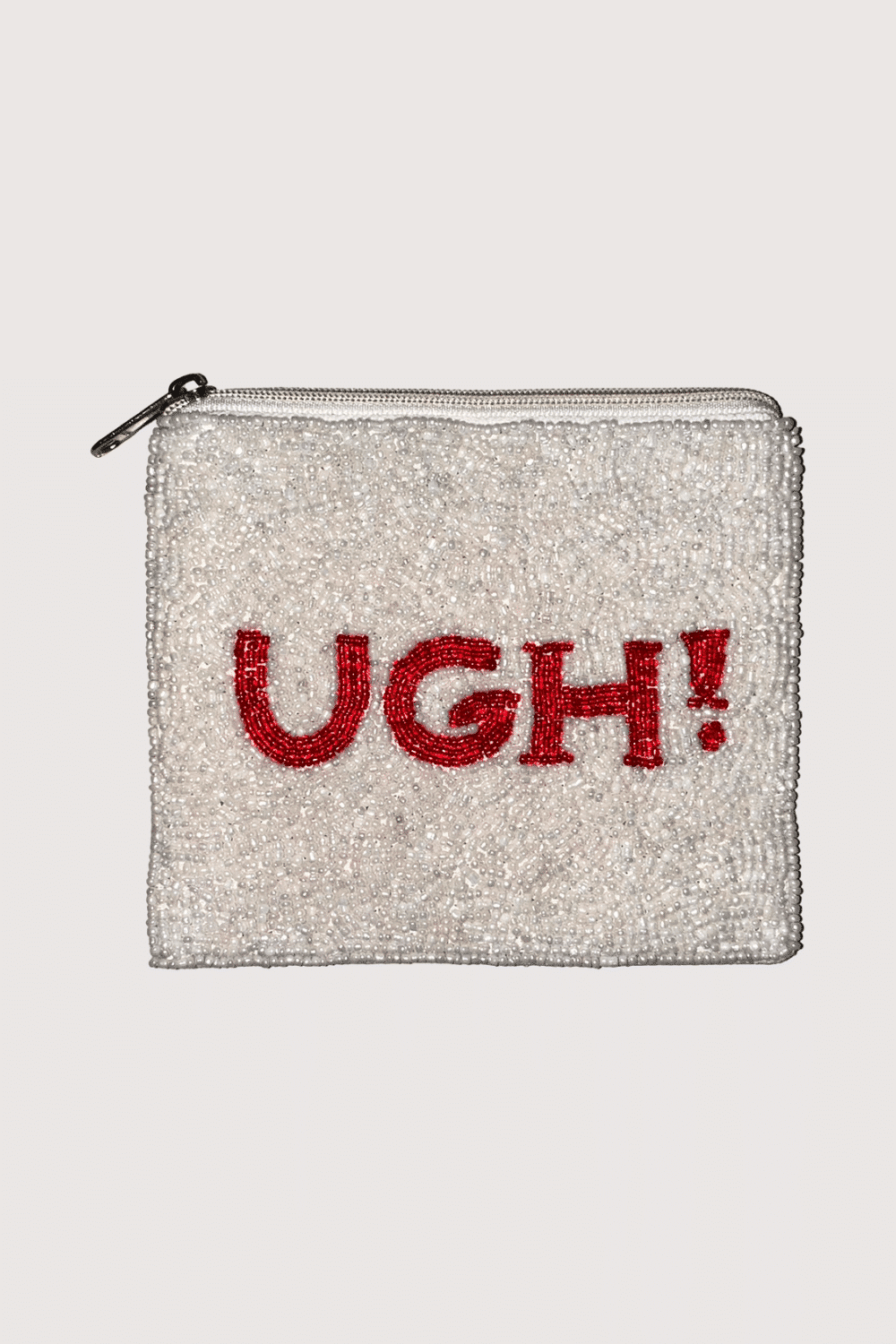 "Ugh" Beaded Pouch