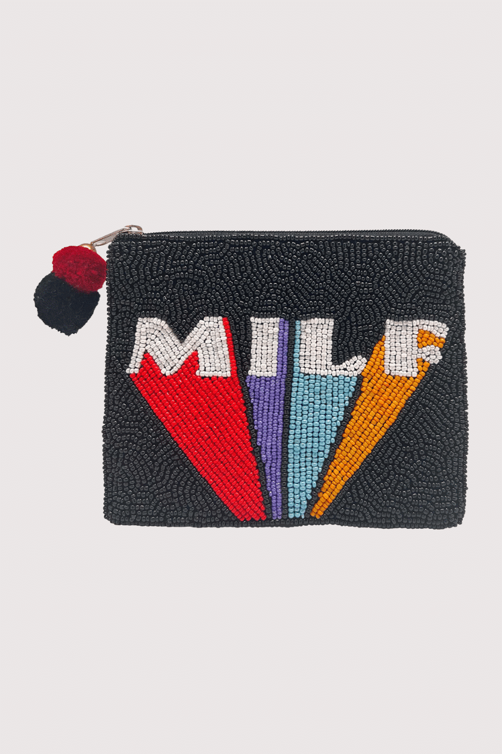 Milf Rainbow Beaded Coin Pouch