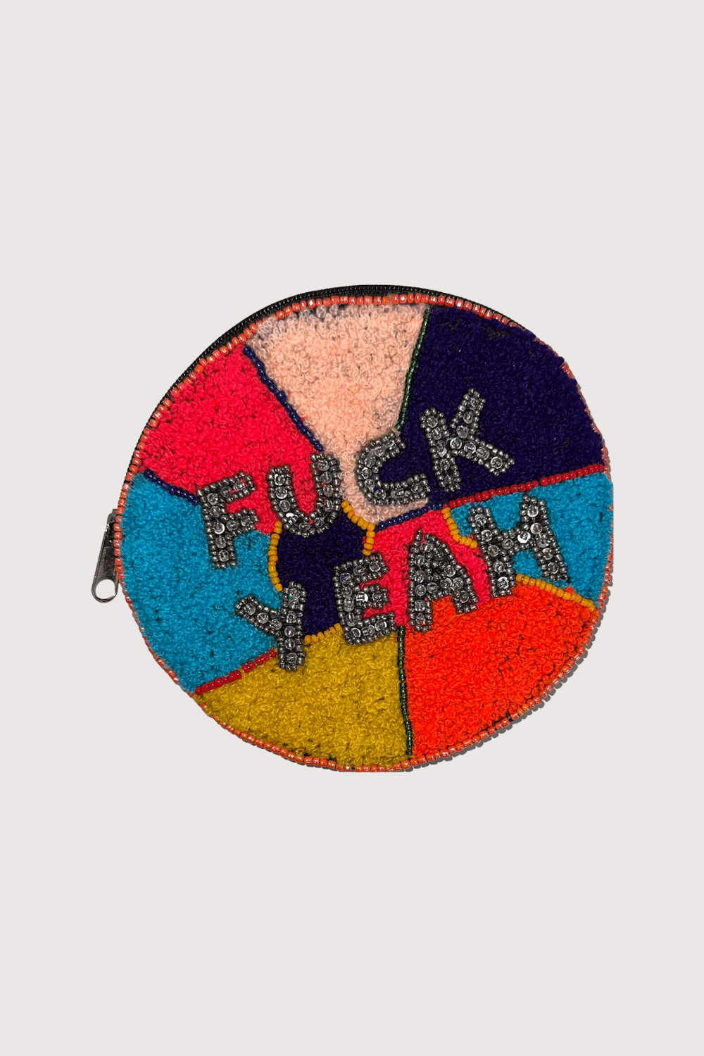 Fuck Yeah Beaded Coin Pouch