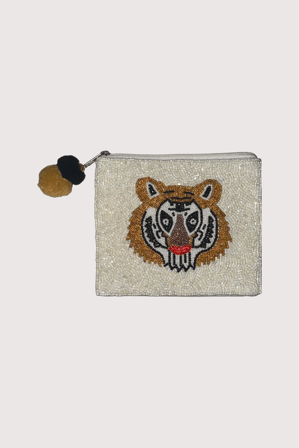 Tiger Beaded Pouch