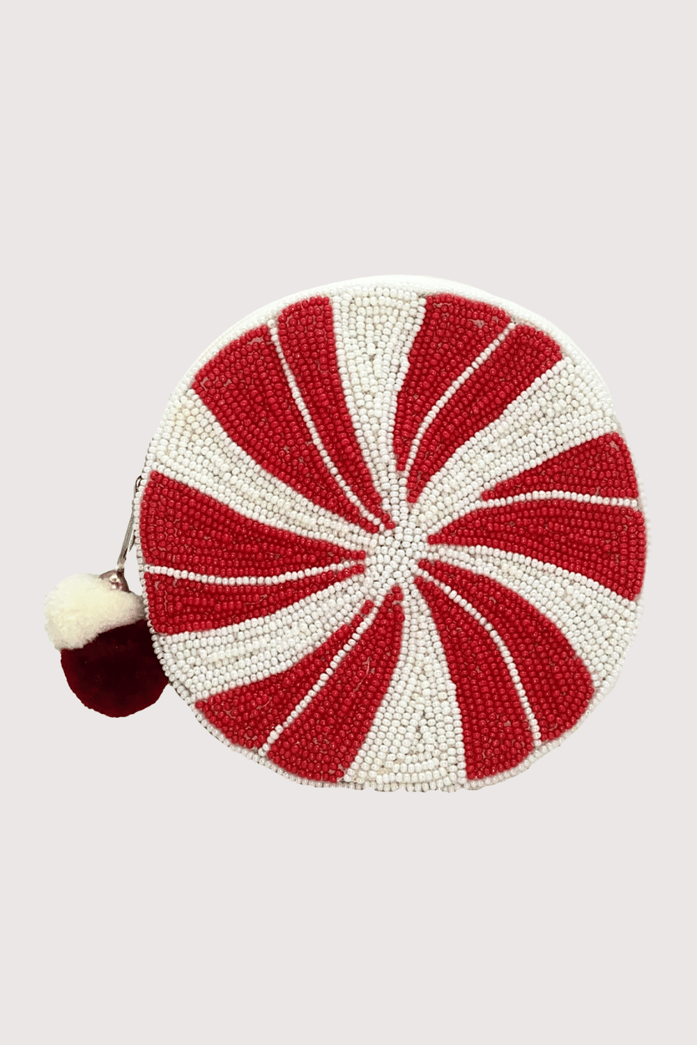 Peppermint Beaded Pouch