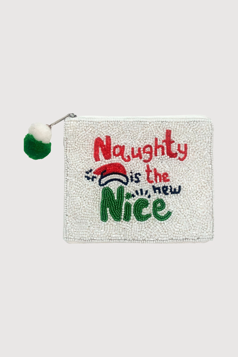 Naughty Is The New Nice Beaded Pouch