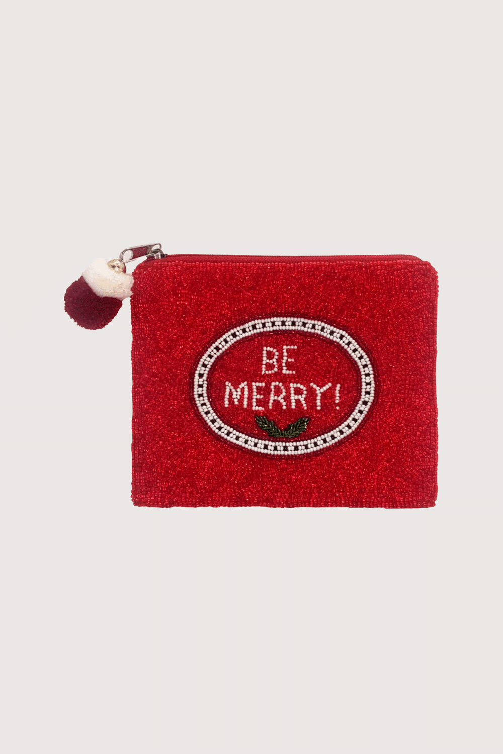 Be Merry! Beaded Pouch