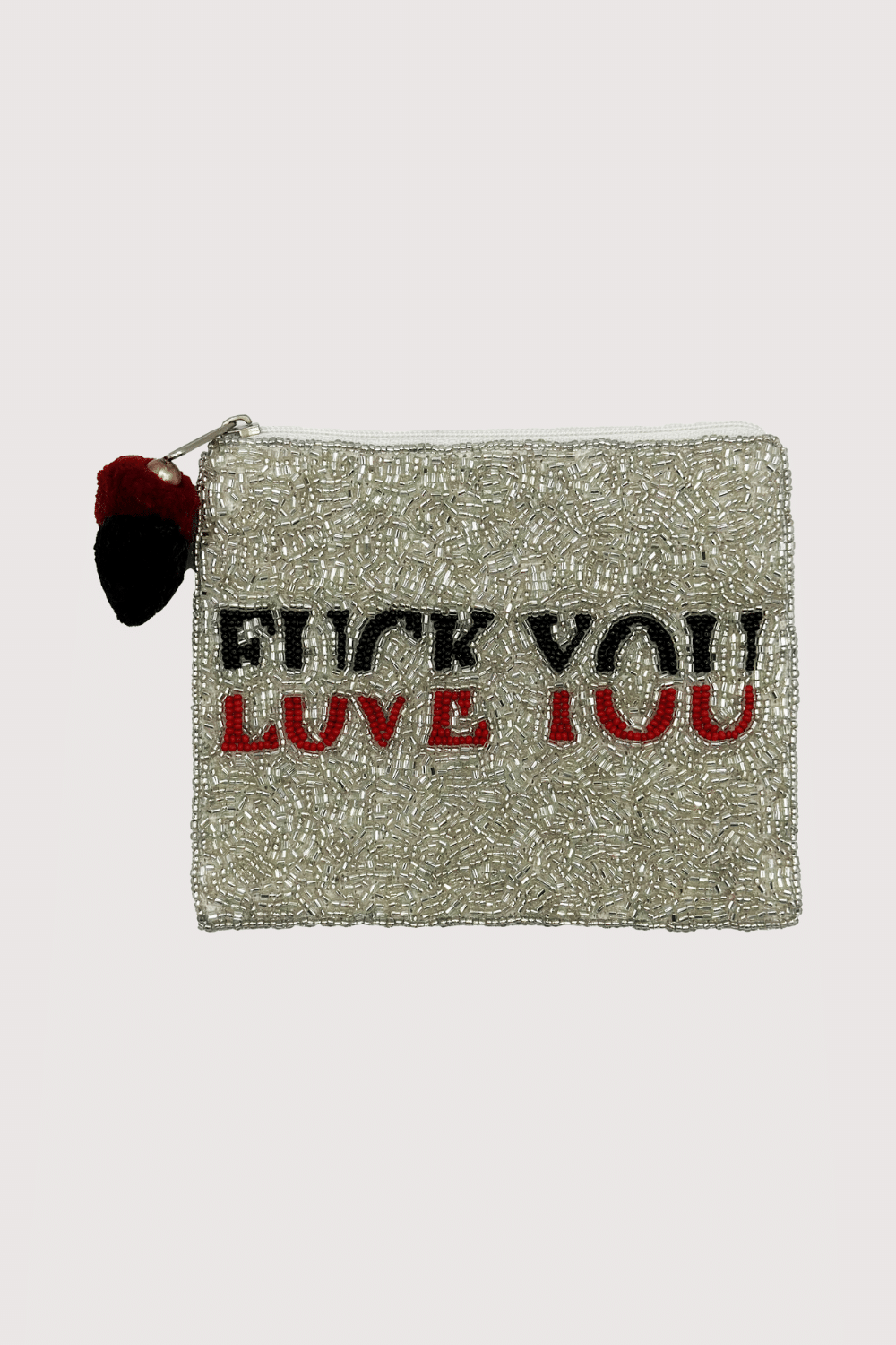 F*Ck You Love You Beaded Pouch