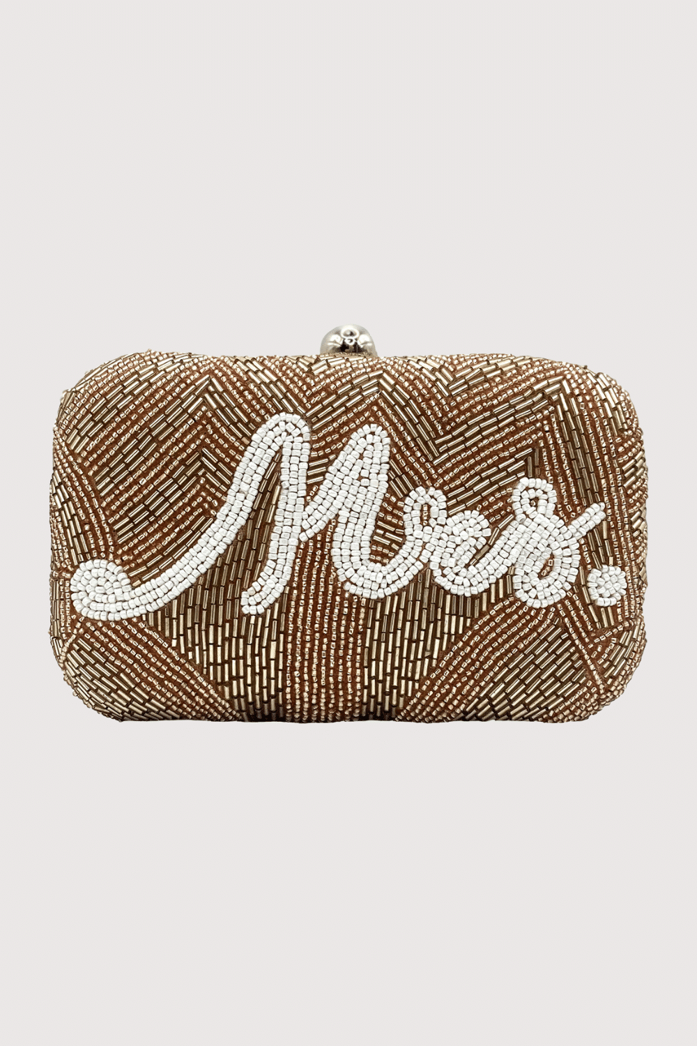 Mrs Beaded Hard Clutch