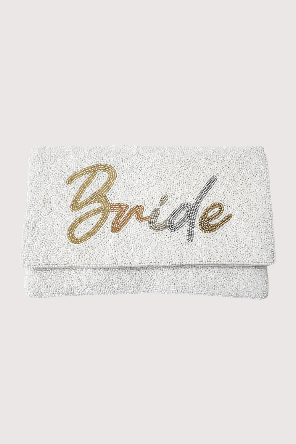Bridal Tonal Beaded Clutch