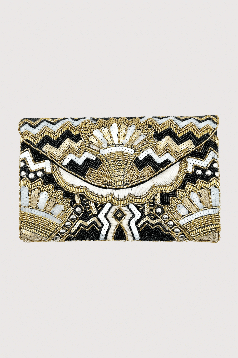 Royal Egyptian Sequin Beaded Clutch