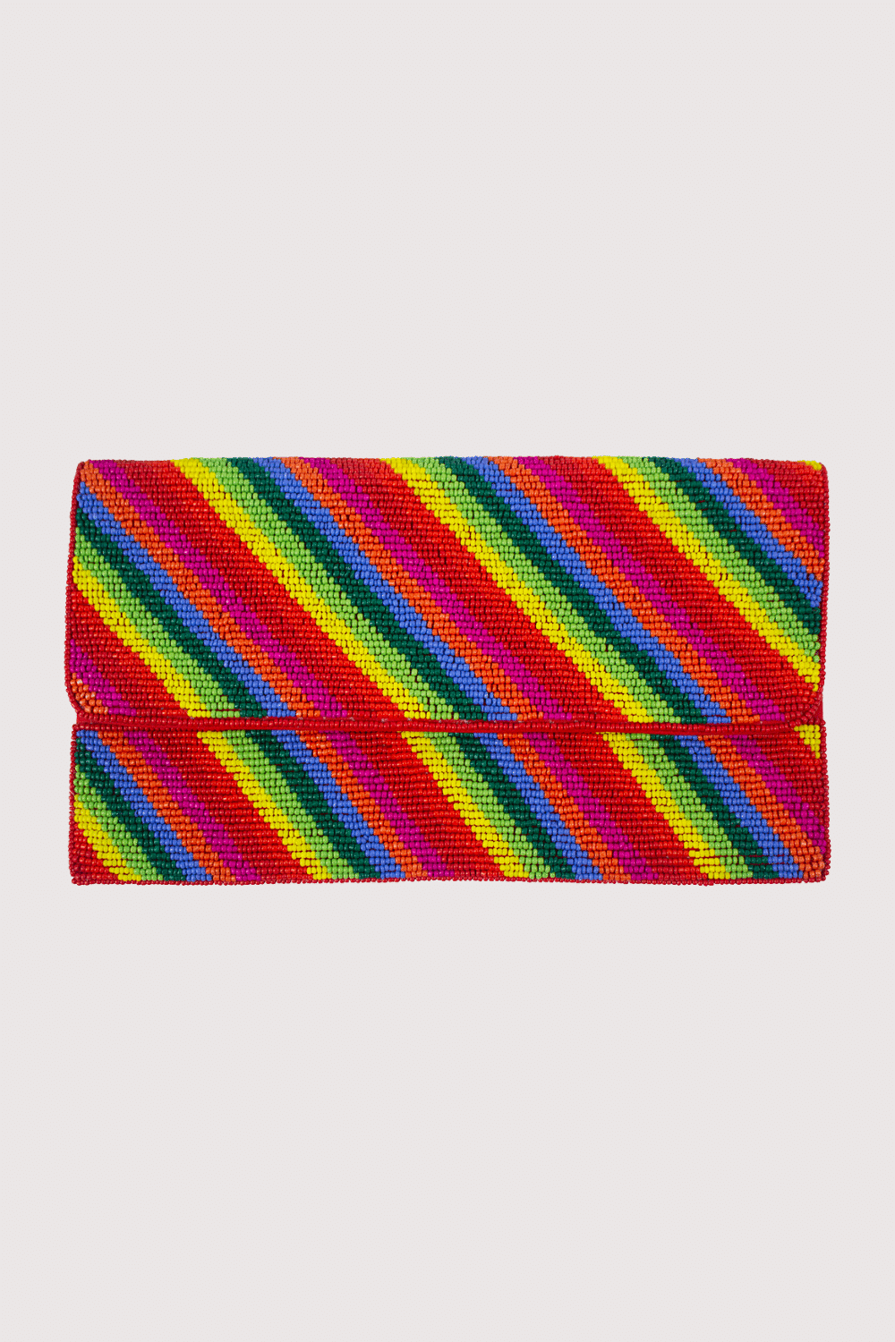 Rainbow Beaded Clutch