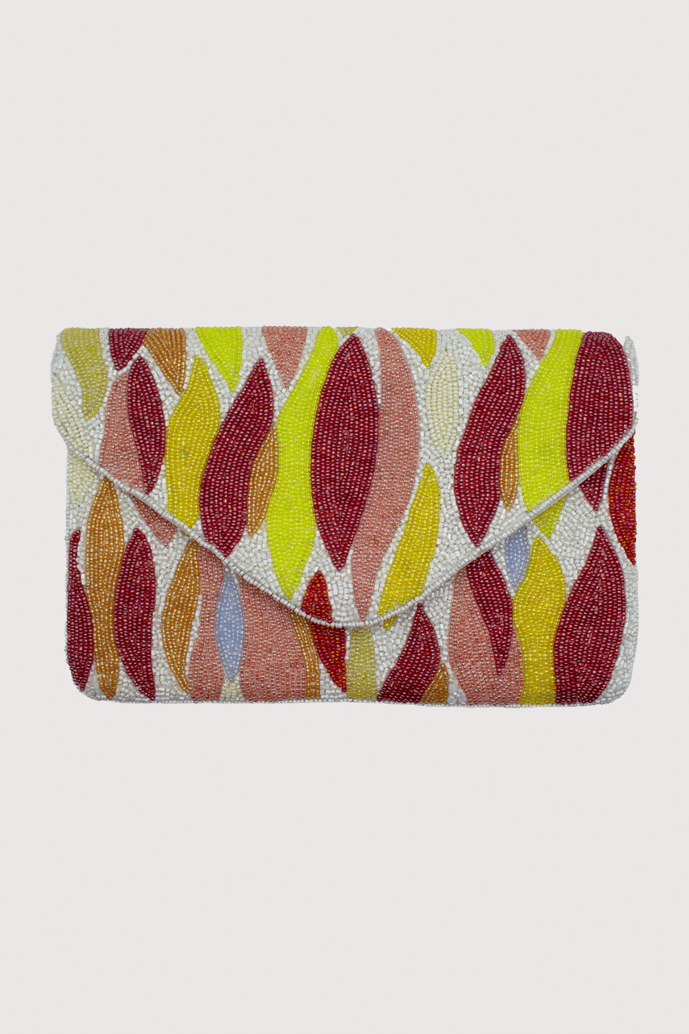 Flames Beaded Clutch