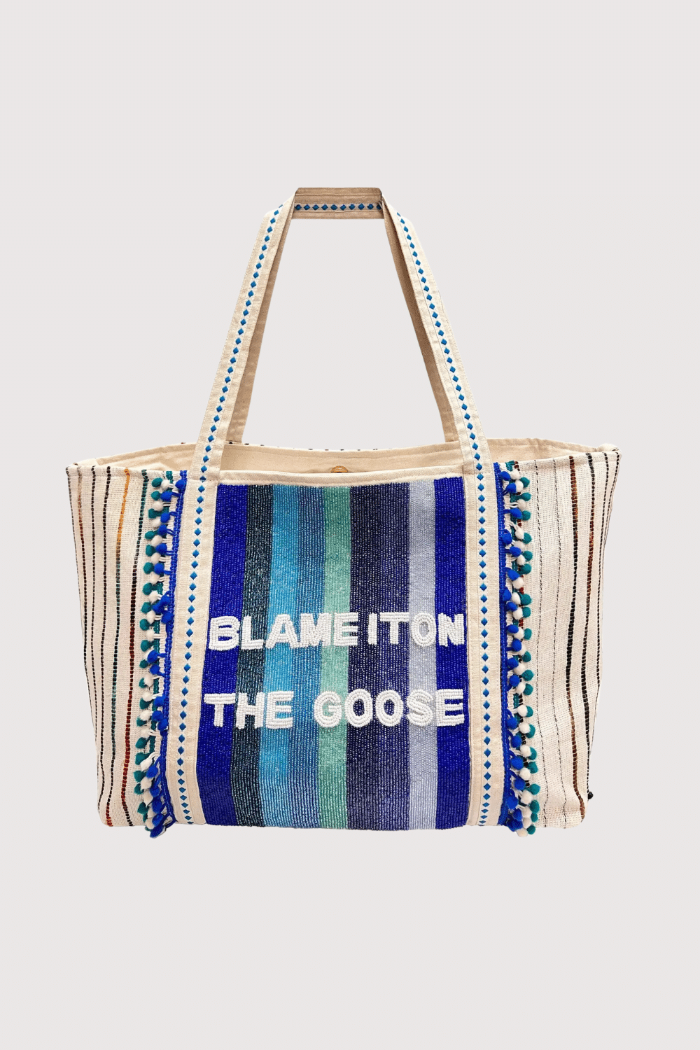Blame It On The Goose Beaded Tote Bag