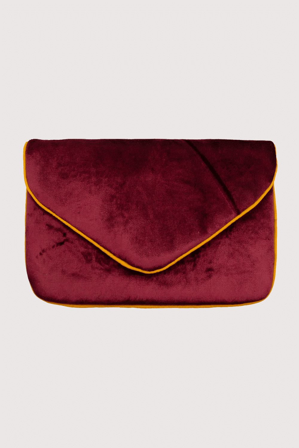 Burgundy Velvet Clutch