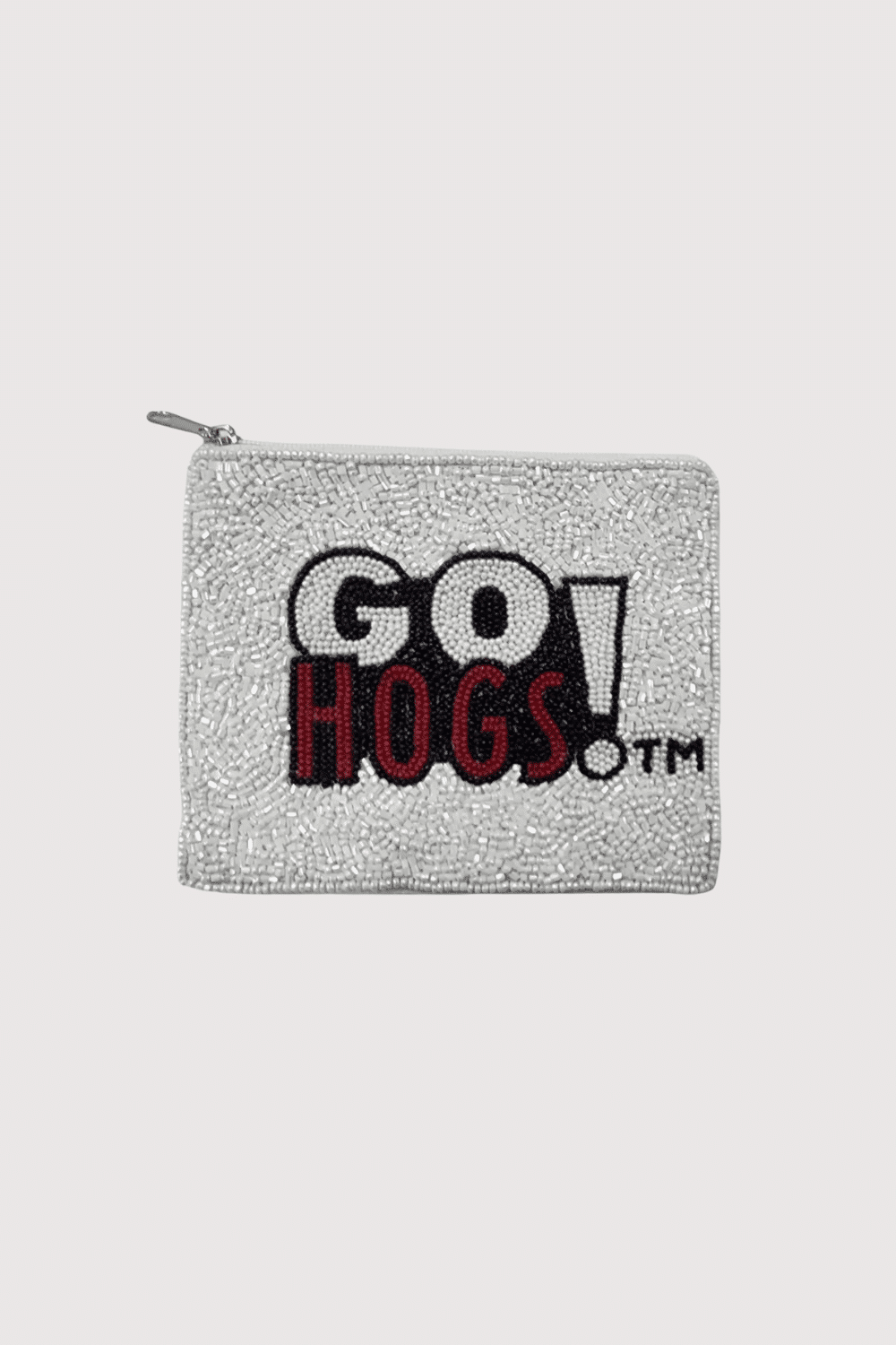 Arkansas Go Hogs Beaded Pouch