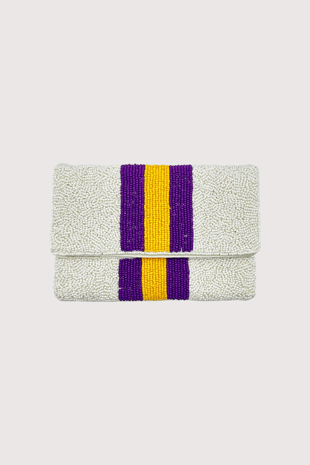 Lsu Beaded Mini Clutch