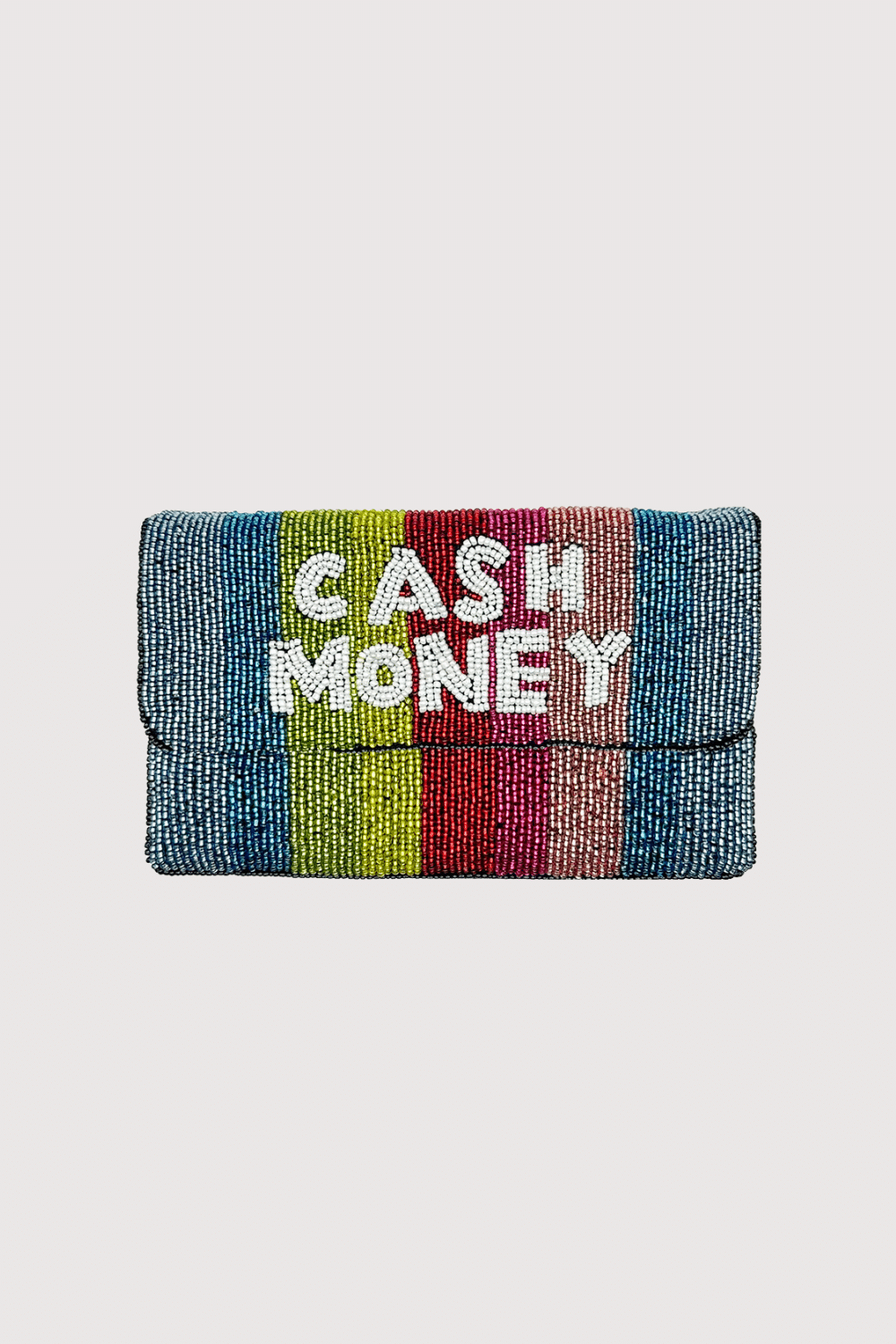 Multi Cash Money Beaded Mini Clutch