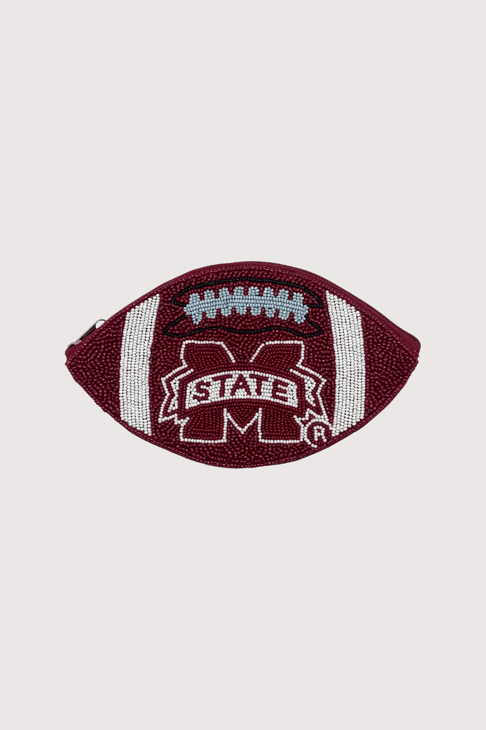 M State Football Beaded Pouch