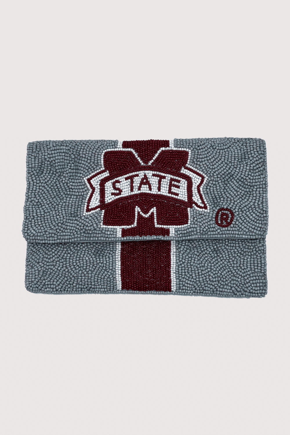 M State Beaded Mini Clutch