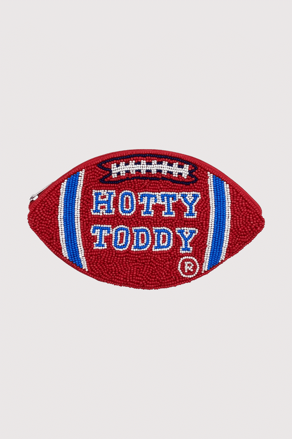 Hotty Toddy Footbal Beaded Pouch