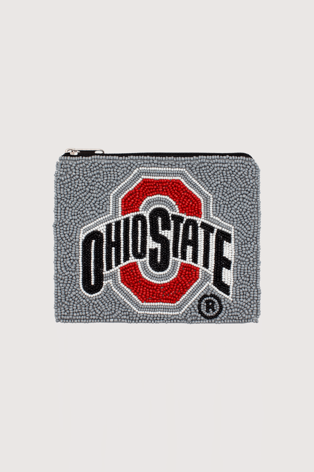 Ohio State University Beaded Coin Pouch