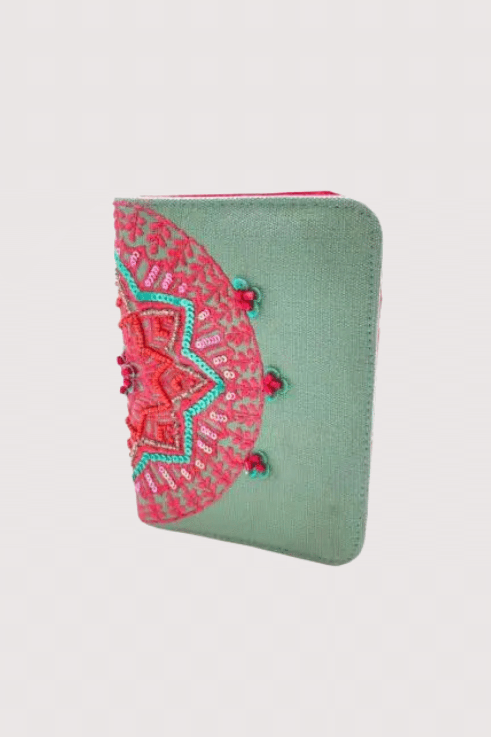 Light Teal And Pink Travel Passport Cover