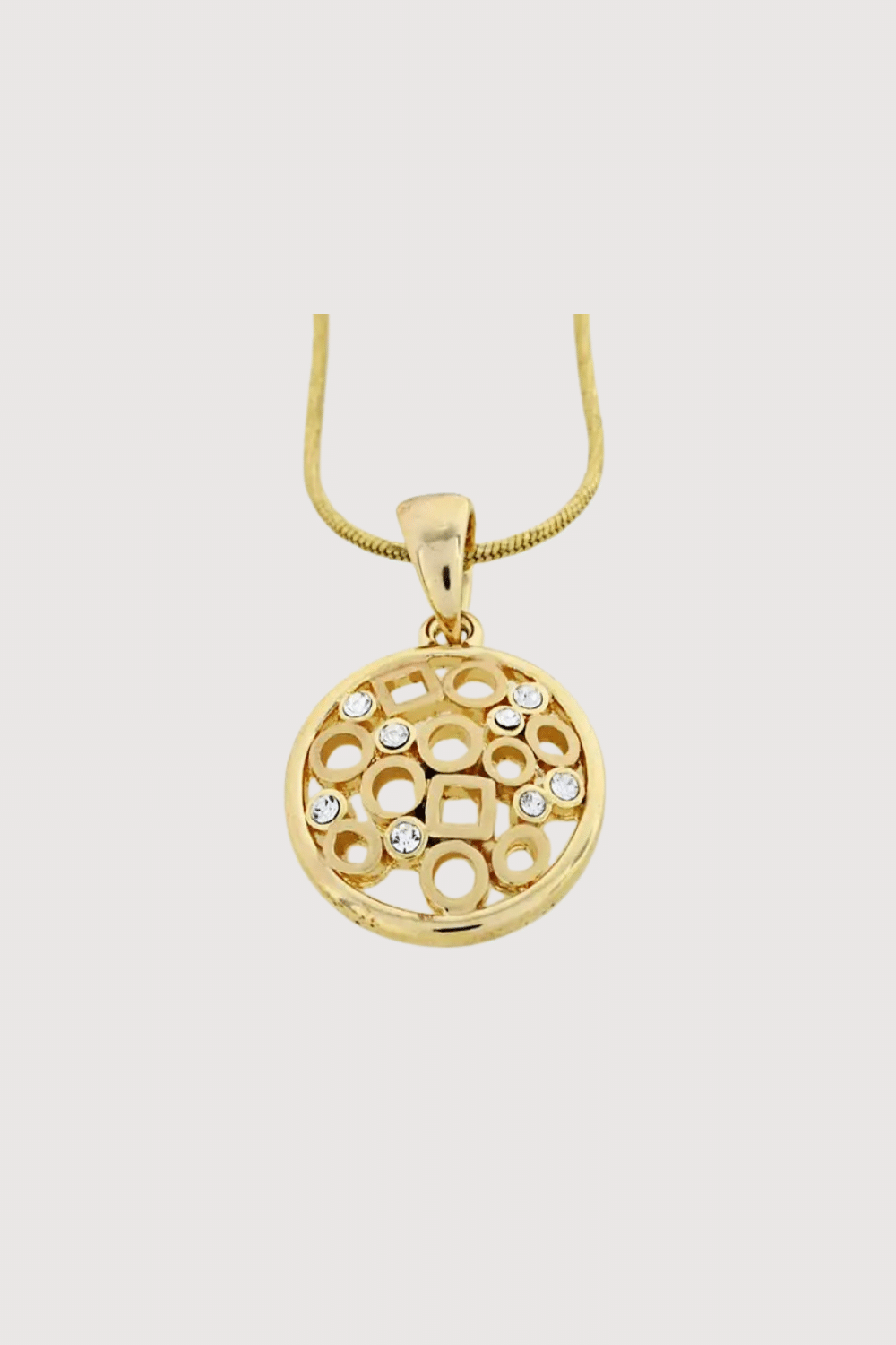 Gold Plated Pendant & Earrings Set