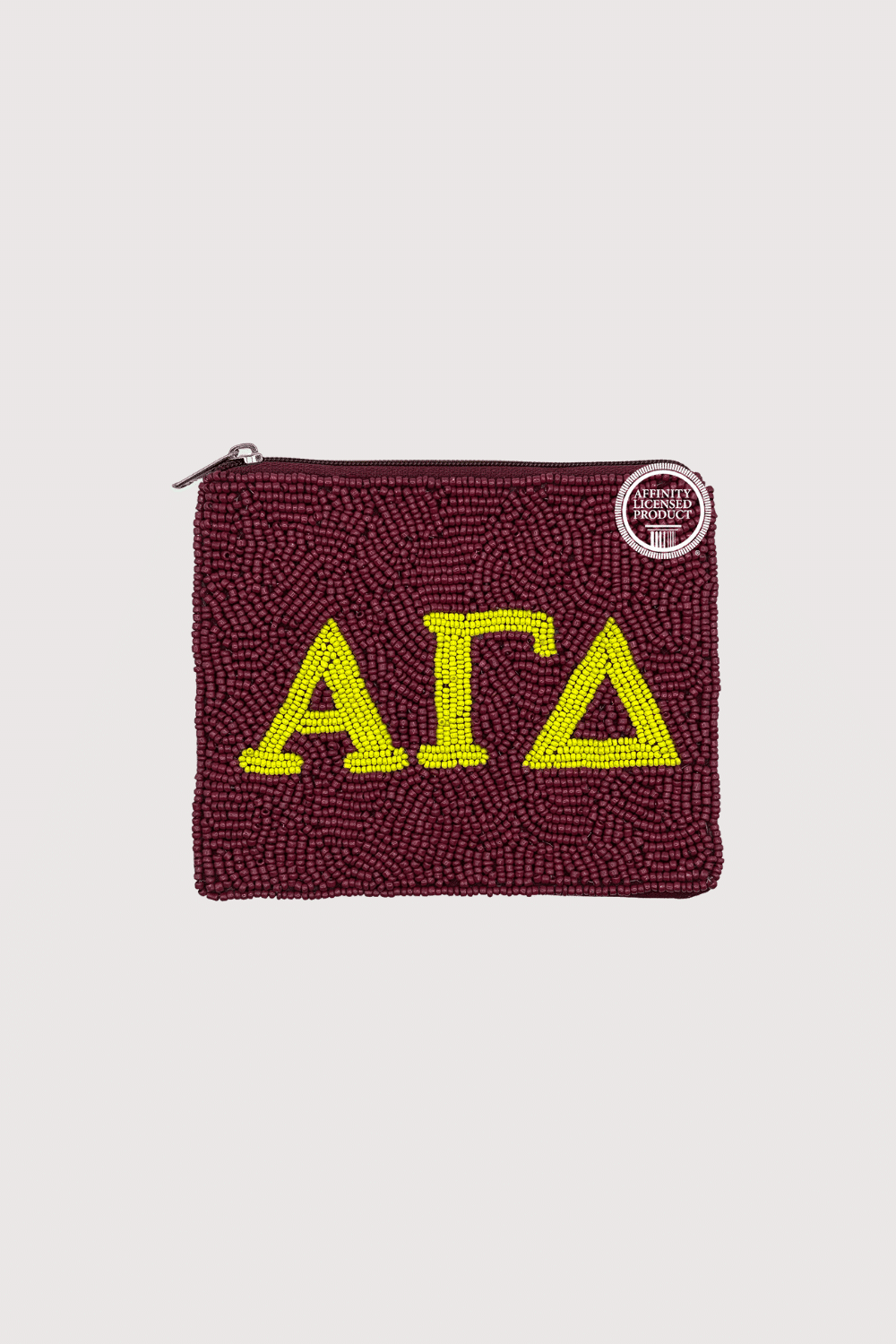 Alpha Gamma Delta Beaded Pouch