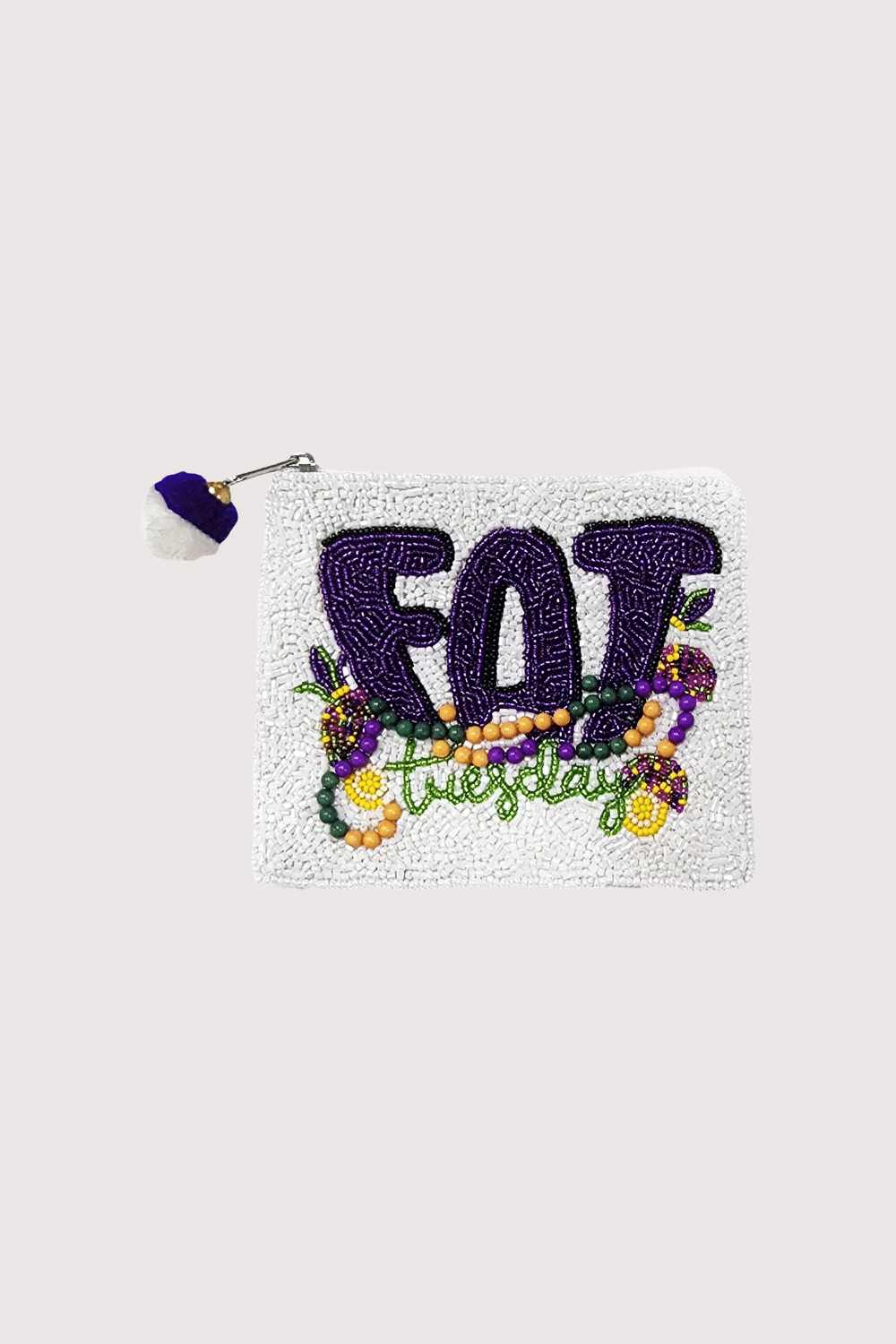 Fat Tuesday Beaded Pouch
