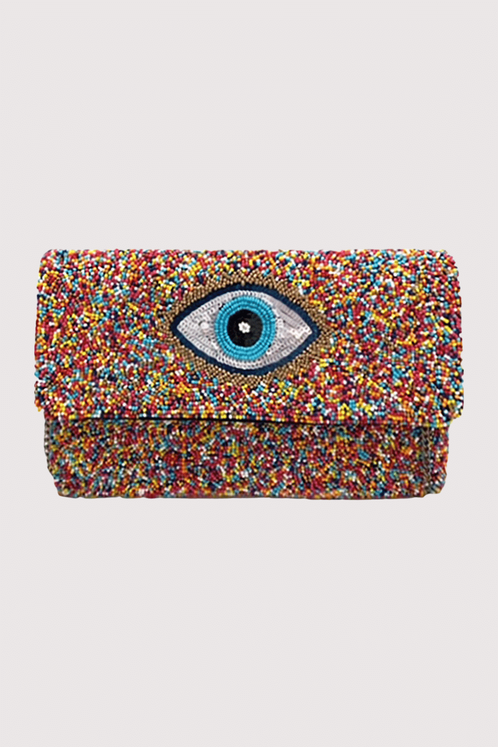 Evil Eye W/Multi Colored Beaded Clutch