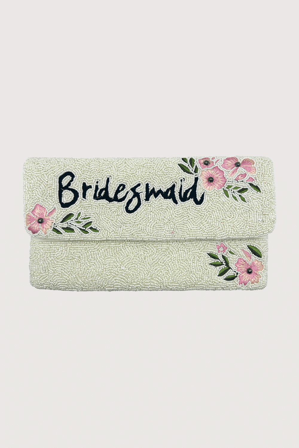 Bridesmaid Floral Beaded Clutch