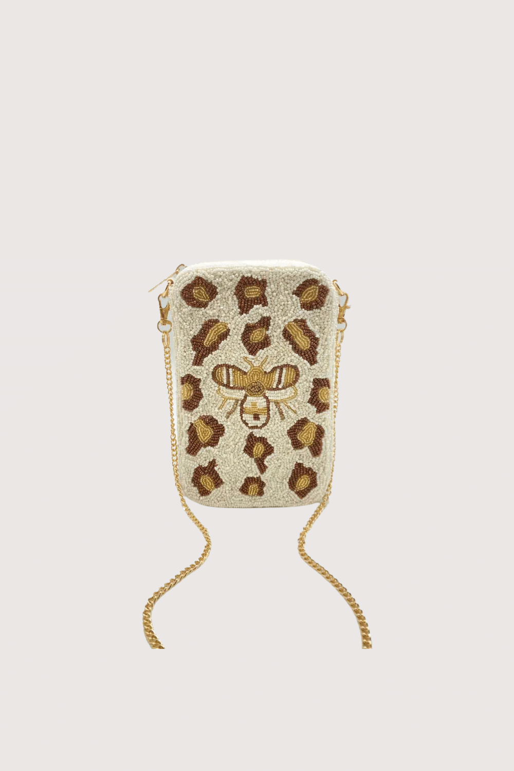 Leopard Print Bee Phone Bag