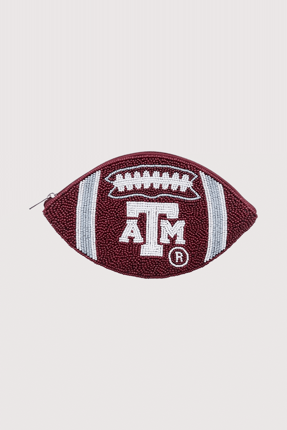 A&M Football Beaded Pouch