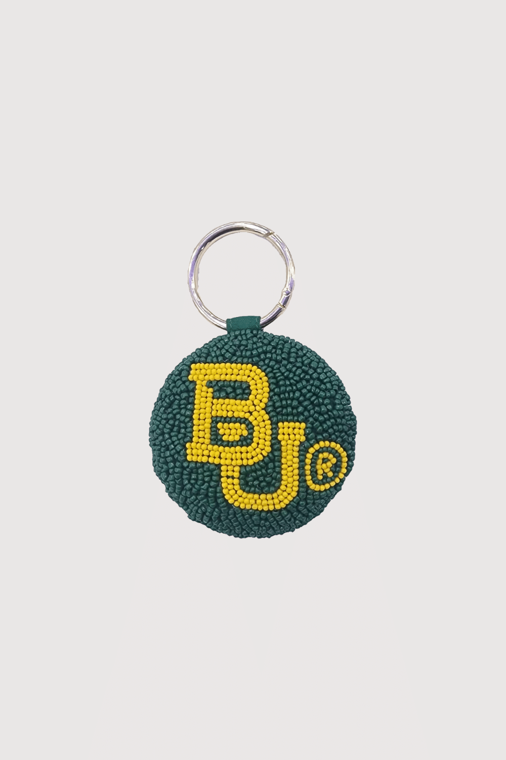 Baylor University Beaded Keychain