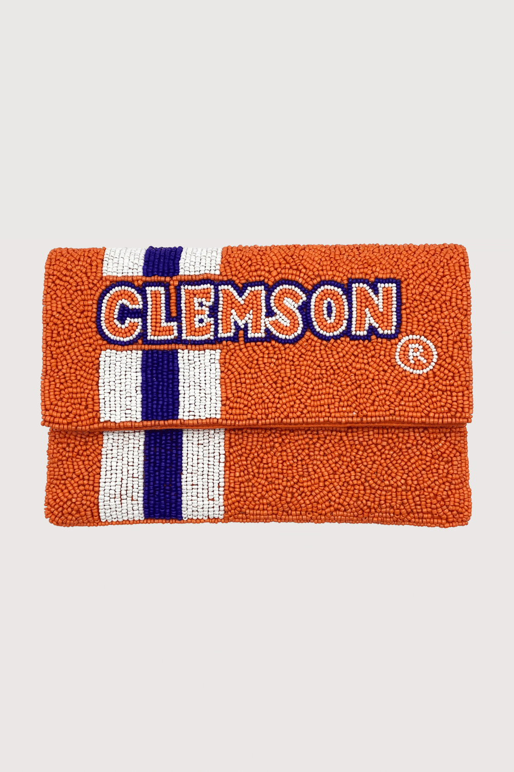 Clemson Beaded Mini Crossbody Bag