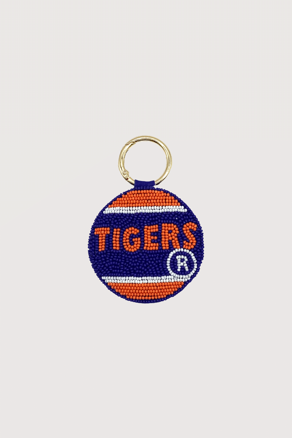 Tigers Beaded Keychain