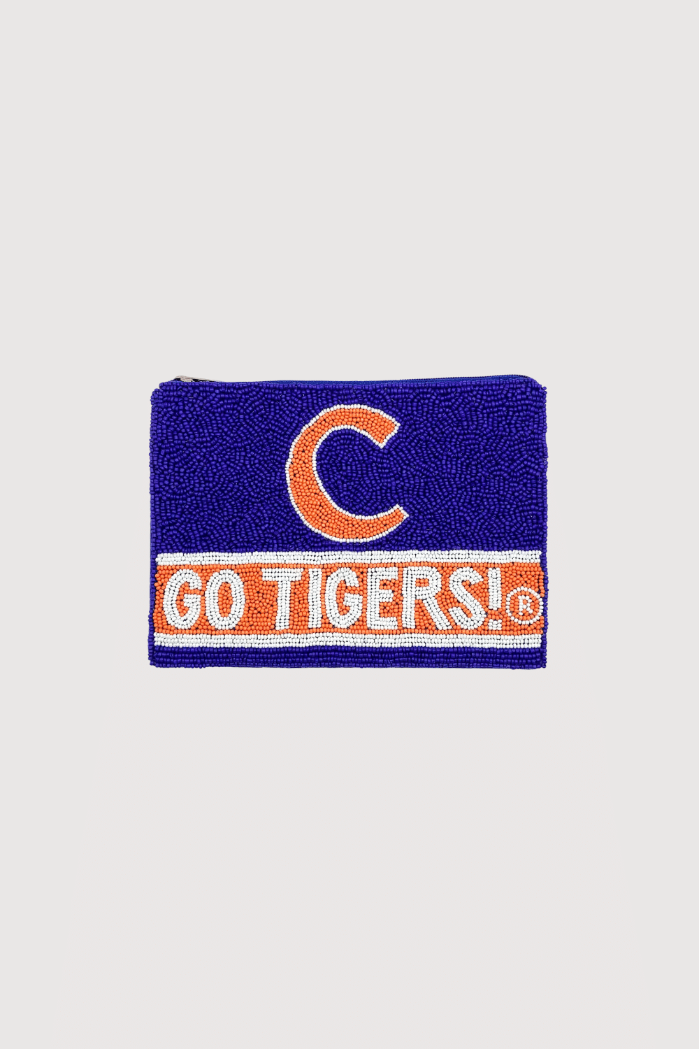 Go Tigers Beaded Pouch