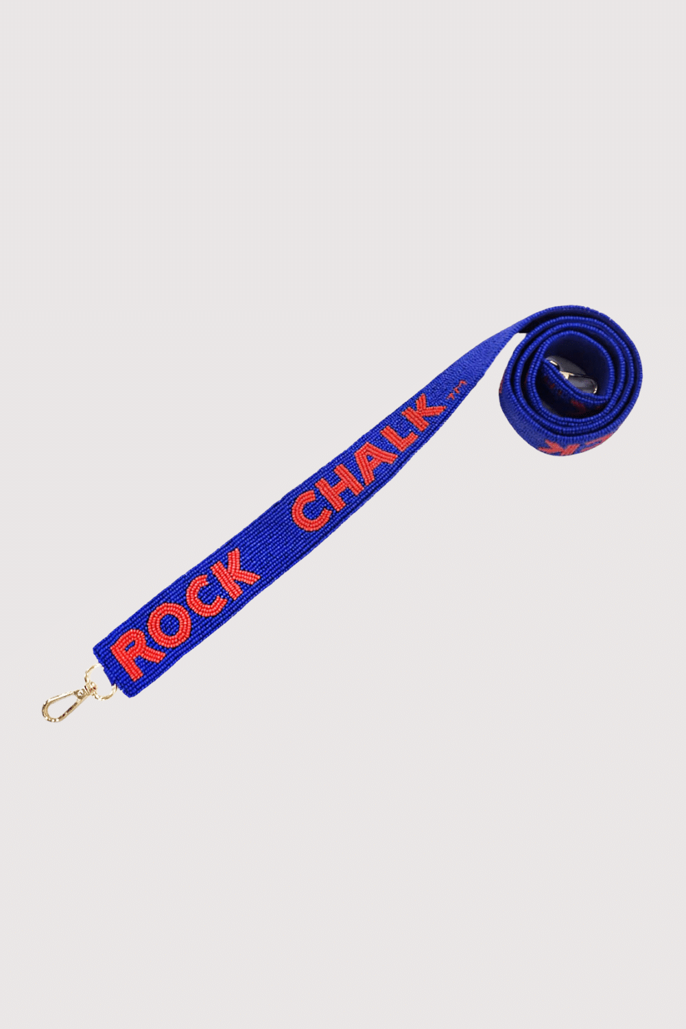 Rock Chalk Kansas Beaded Bag Strap