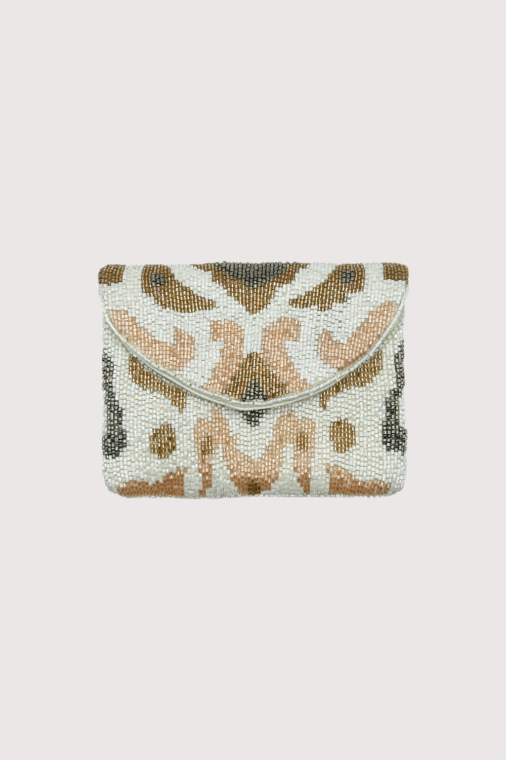 Ikat Print Mini Clutch