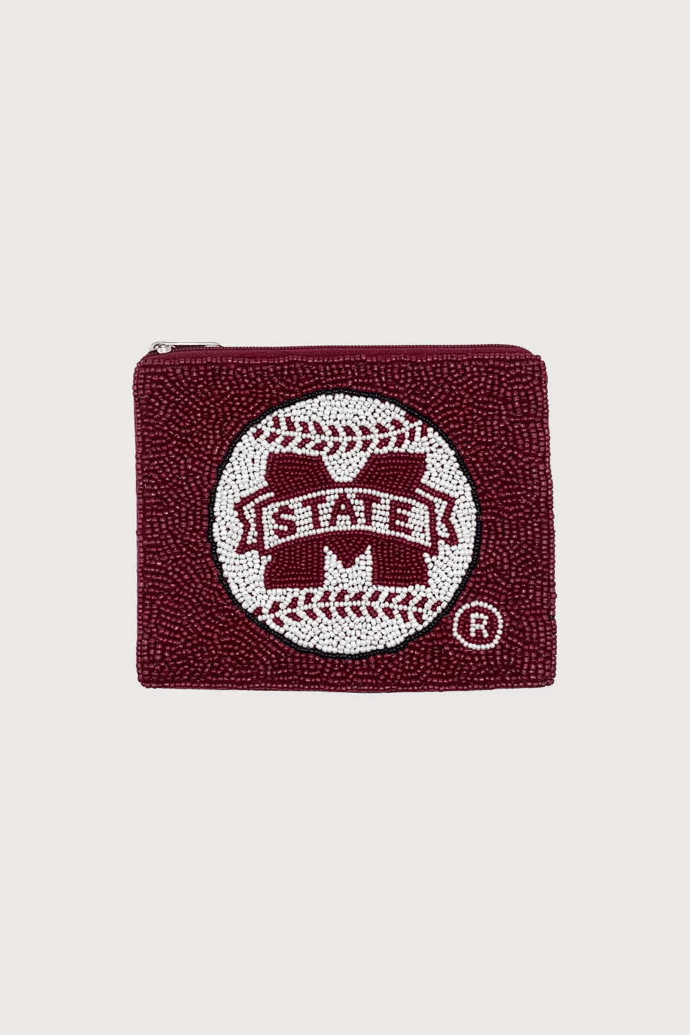 M State Beaded Pouch
