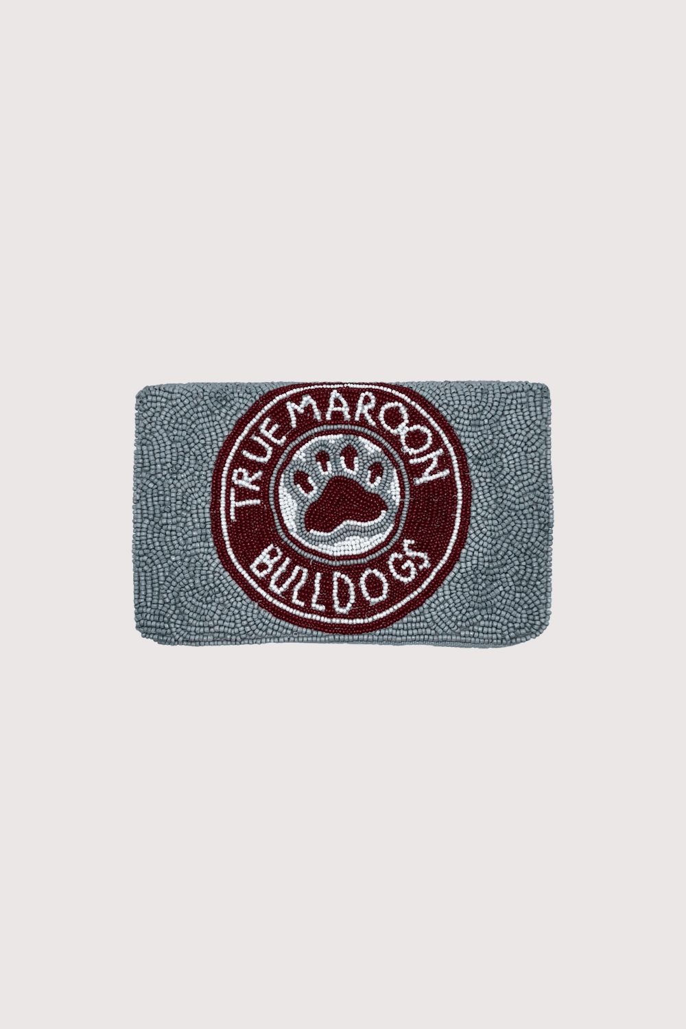 True Maroon Bulldogs Camera Beaded Bag