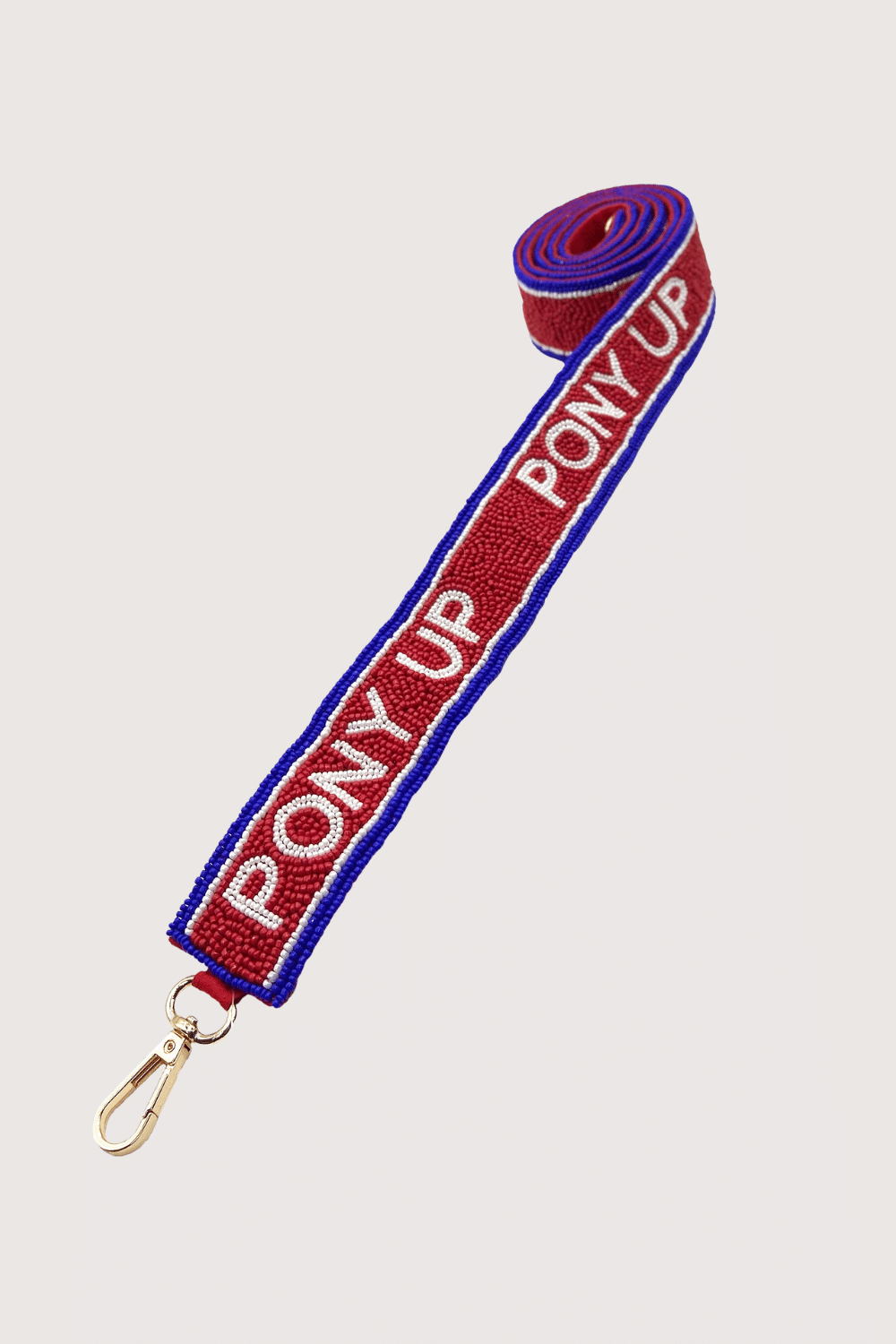 Pony Up Beaded Bag Strap