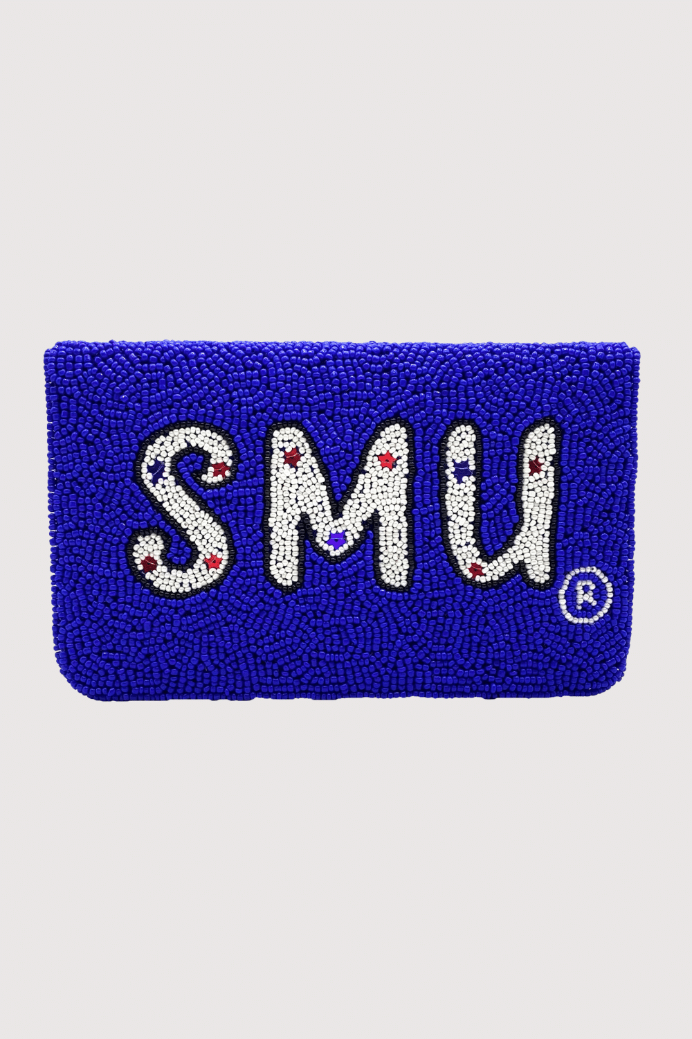 Blue Smu Beaded Camera Bag