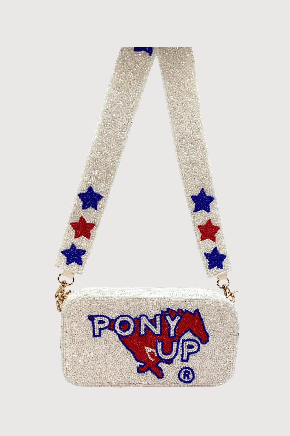 Pony Up Beaded Camera Bag