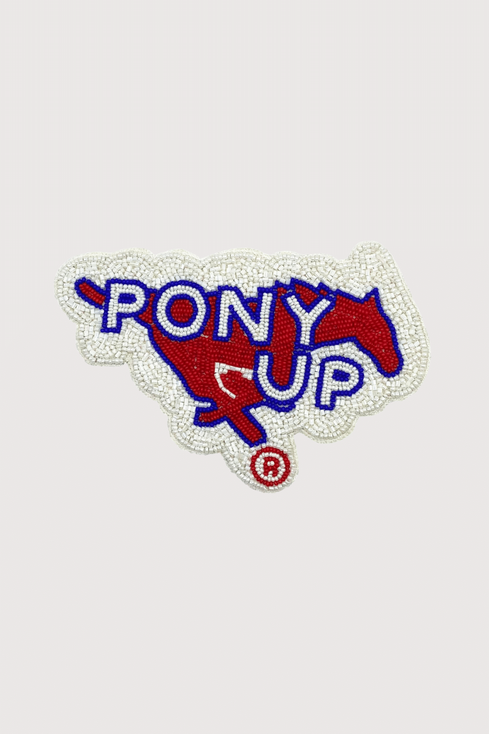 Pony Up Beaded Pin