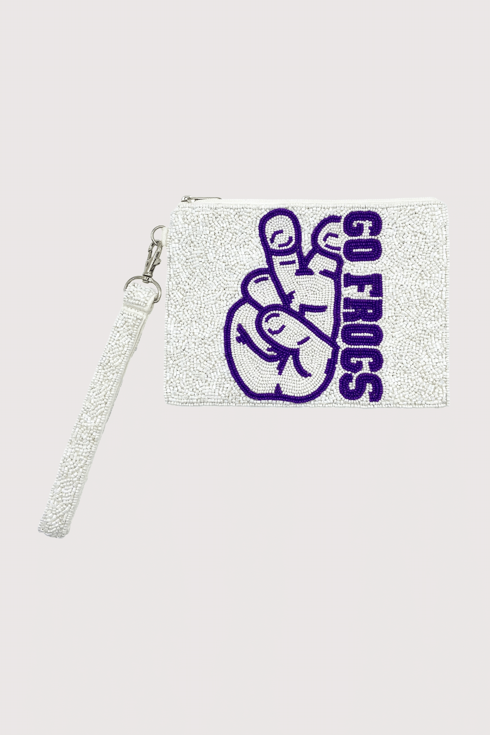Go Frogs Beaded Wristlet
