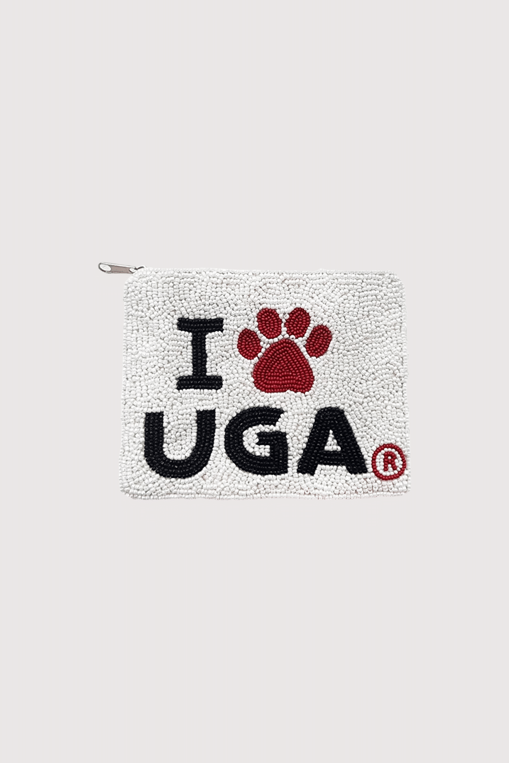 Georgia Bulldog I Paw Uga Beaded Pouch