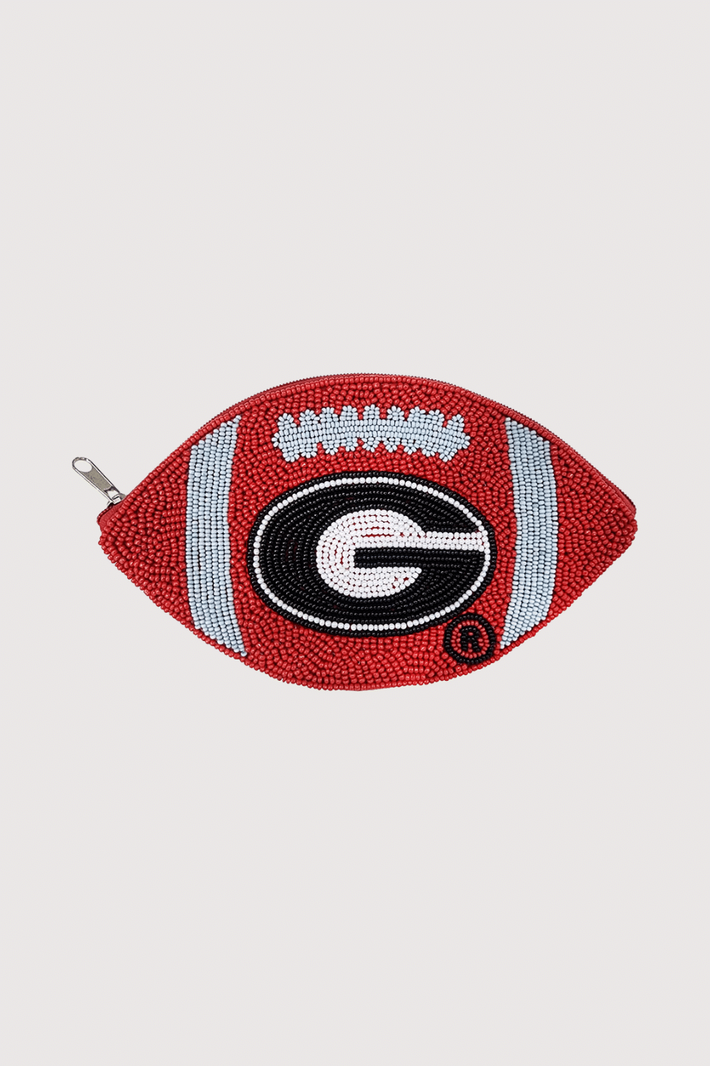Georgia Bulldog Football Beaded Pouch
