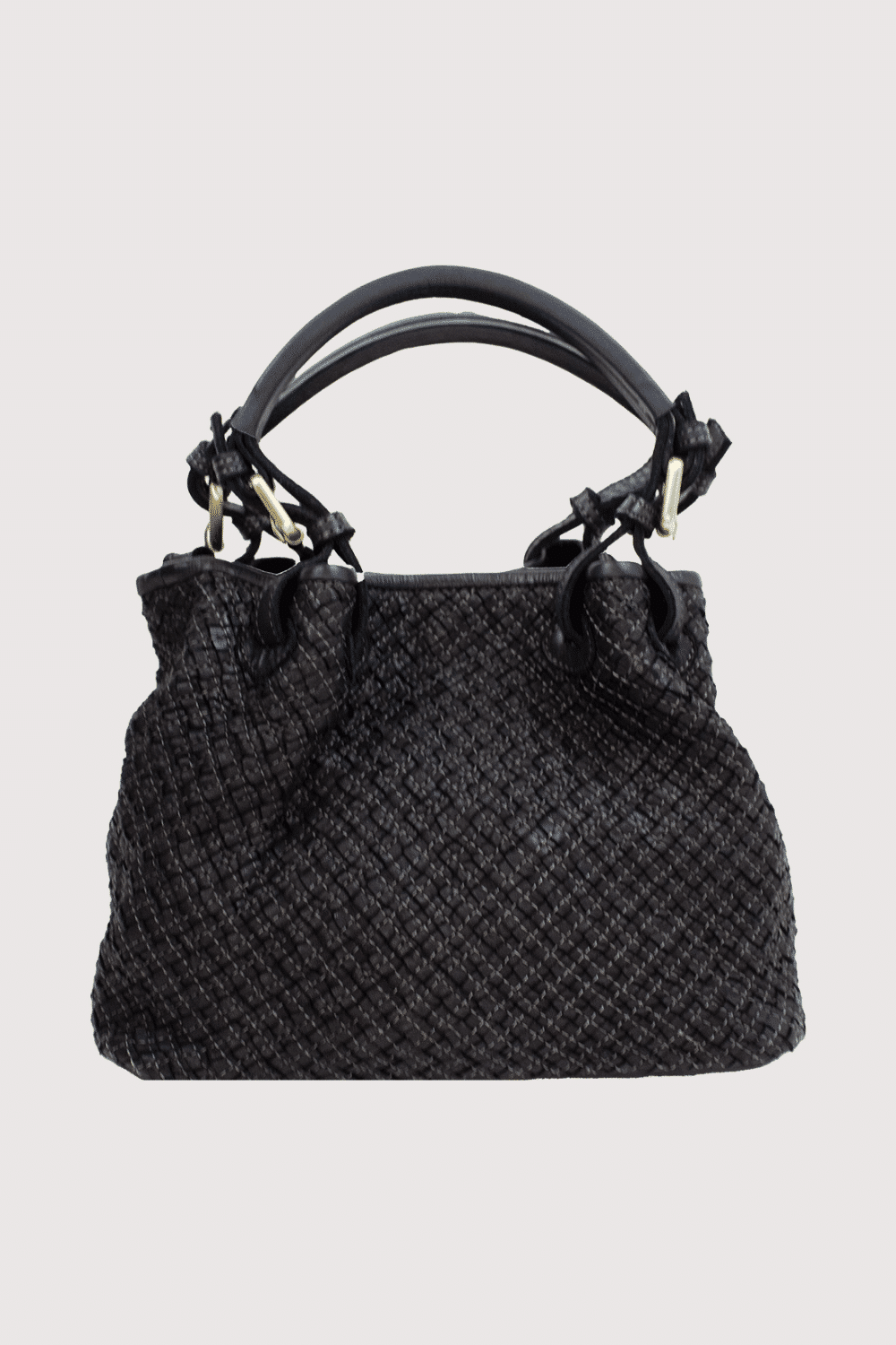 Italian Leather Woven Bag